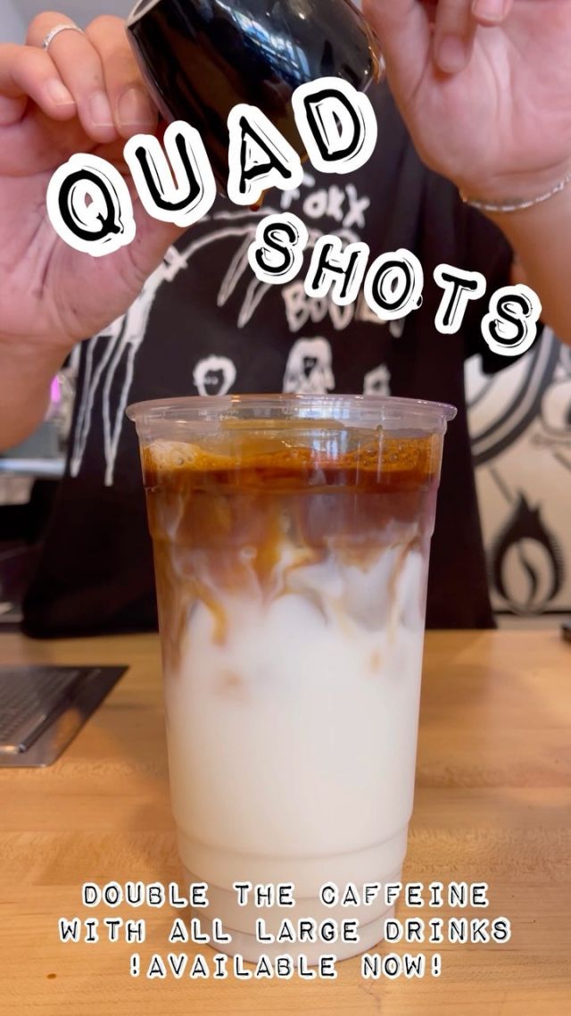 Quad shot standard is BACK! Upgrade to a large and we’ll throw in an extra double shot. 

🎥@mypalwes @bassthumbsca 

#coffeeshopvibes #localcoffee #localcoffeeshop #shmackstockton #dudewheresmytacos #downtownstockton #igersstockton #stocktoncalifornia #stocktonfoodie #localcoffeeroaster #latteart #latteartgram #icedcoffee #butfirstcoffee☕️ #stockton209 #downtownstockton #stocktontrue #stocktonca #visitstockton #dinestockton #bestcoffeeintown #bestcoffee #bestcoffeeshop #209 #yosemitestreetvillage #midtownstockton #uop