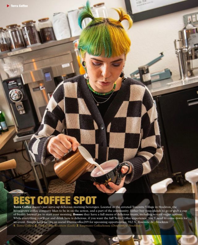 #1 Coffee Shop in SJ county thanks to YOU and our Terra Squad ❤️

Grab a copy of the @sanjoaquinmag  at the shop!

This means so much to us. New beans coming soon!